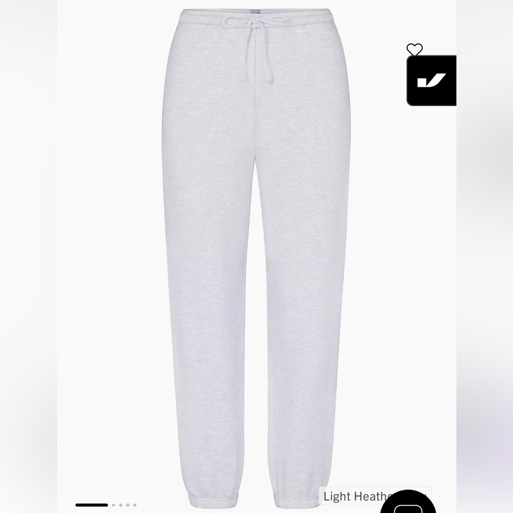 Skims Cotton Fleece Drawstring Joggers